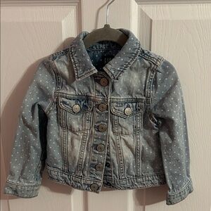GAP Kids Polka Dot Denim Jacket